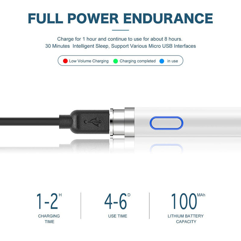 Tablet Touch Pencil For Stylus Apple iPad Pro 10.5 12.9 11 9.7 Air 2 3 Mini 5 4 Smart Active Pen For Stylus Huawei Xiaomi Lenovo