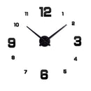 Neue Echtmetall 3D DIY Acryl Spiegel Wanduhr Uhren Hauptdekoration Moderne Nadel Quarz Aufkleber