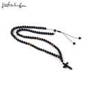 2019 Luxury Tiger eye natural stone Beads Long Necklace Men&