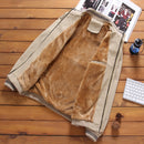 DIMUSI, chaquetas de bombardero de otoño para hombre, prendas de vestir informales para hombre, chaqueta cortavientos gruesa y cálida de lana, abrigos militares de béisbol para hombre, ropa