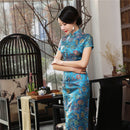 Vintage Chinese style Cheongsam Red Spring Womens Satin Long Qipao New Arrival Party Dress Mujer Vestidos Size S M L XL XXL XXXL