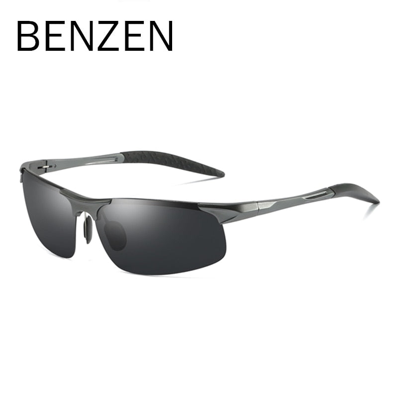 BENZEN Polarisierte Sonnenbrille für Herren Qualität Al-Mg Sport Sonnenbrille Herren UV-Schutz Outdoor Fahrerbrille Schutzbrille 9333