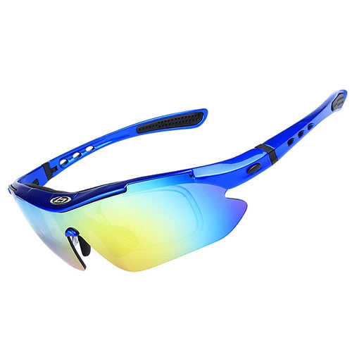 OBAOLAY Polarized UV400 Cycling Sunglasses Bicycle Bike Eyewear Goggle Riding Outdoor Sports Fishing Glasses 5 Lens