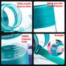 Botella de agua deportiva UZSPACE para niños, hervidor de plástico portátil a prueba de fugas para niños, mi botella de bebida favorita, 350ml, Tritan, sin BPA