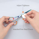 Brainbow 2pcs / Set 5.5' Multi-Color Haarschere Rechtshänder Effilierschere Friseurschere Pro Salon Haarstyling-Werkzeuge