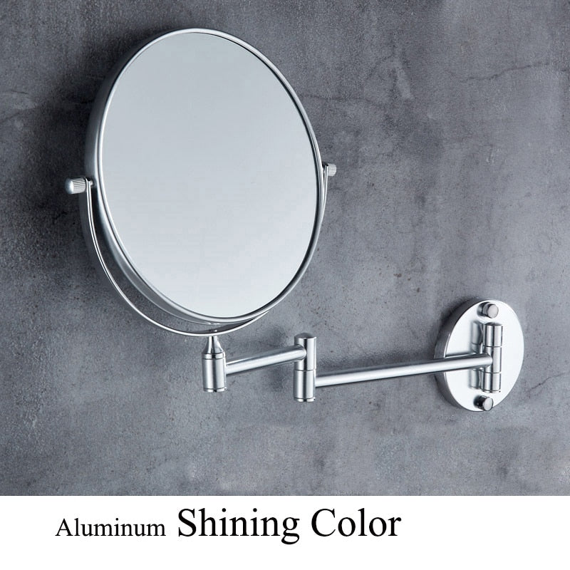 Espejo de aumento redondo de 8 ", doble cara, 3x a 1x, espejo de maquillaje para baño, montaje en pared 3D71921