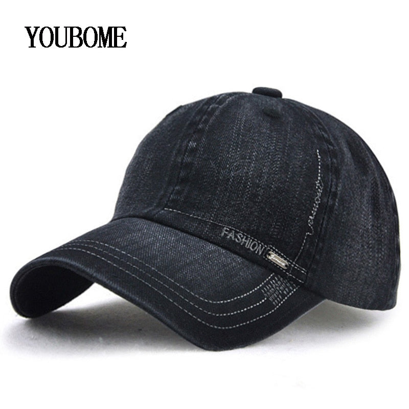 YOUBOME Fashion Brand Men Baseball Cap Women Hats For Men Fitted Denim Jeans Snapback Caps Casual Casquette Bone Dad Hat Caps