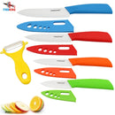 Juego de cuchillos de cerámica FINDKING Zirconia 3 "4" 5 "6" pulgadas + pelador + cubiertas para pelar fruta cuchillo de cocina 5 uds 2018 mejores cuchillos
