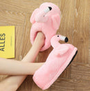 Winter schöne Haus Hausschuhe Chausson Schuhe Damen Flamingo Hausschuhe pantuflas unicornio pantoufle femme warme Baumwollschuhe hy24