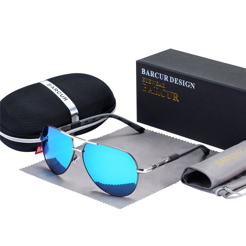 BARCUR Herren Sonnenbrille Polarisierter UV400-Schutz Autofahren Sonnenbrille Damen Herren Oculos de sol