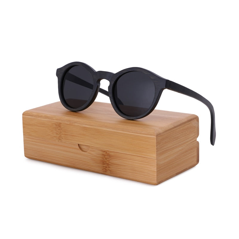 BerWer 2022 Fashion Polarized Sunglasses Women Bamboo Wooden Sun Glasses Man Oculos De Sol Feminino