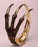 Skeleton hand claw bangle bracelet for women antique silver gold color FT43 wholesale dropship mothers day gifts for women mom