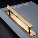 Dooroom Brass Furniture Handles Knurling Gold Black Modern Wardrobe Cabinet Dresser Cupboard Drawer Pulls Knobs bar Knurled
