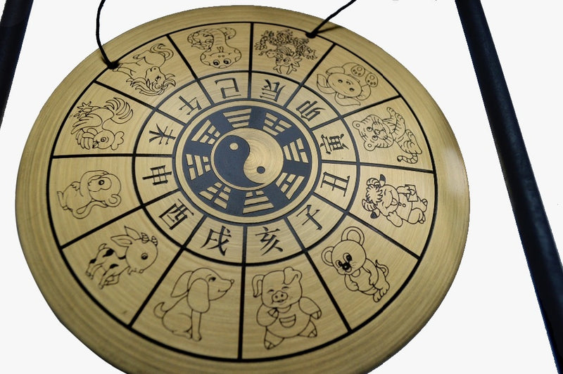Zen Art Brass Feng Shui Desktop Zodiac Gong W Free Fengshuisale Pulsera de hilo rojo W1649