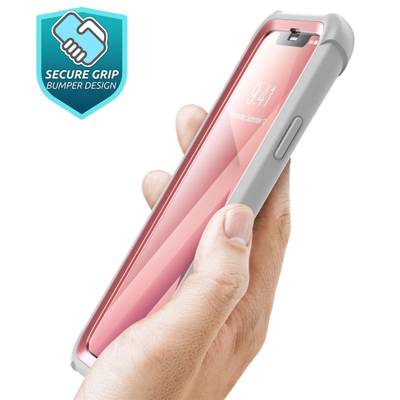 Für iPhone X Xs Hülle 5,8 Zoll Original i-Blason Ares Serie Ganzkörper-Rugged Clear Bumper Case mit integrierter Displayschutzfolie