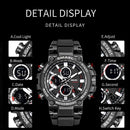 SMAEL Men Sport Watches Digital Double Time Chronograph Watch Mens LED Chronometre Week Display Wristwatches montre homme Hour