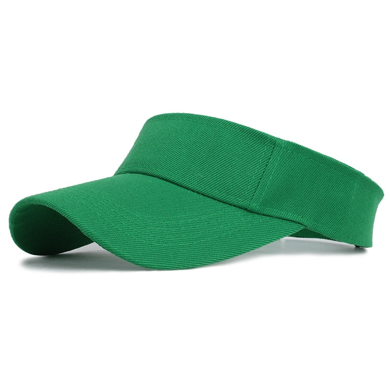 Frühling Sommer Sport Sonnenhüte Damen Hut Herren Cap Verstellbares Baumwollvisier UV-Schutz Oberteil Leer Tennis Golf Laufen Sonnenschutz