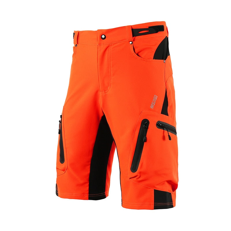 ARSUXEO, pantalones cortos de ciclismo para deportes al aire libre para hombre, pantalones de descenso MTB, pantalones cortos para bicicleta de montaña, pantalones cortos resistentes al agua, ajuste holgado 1202