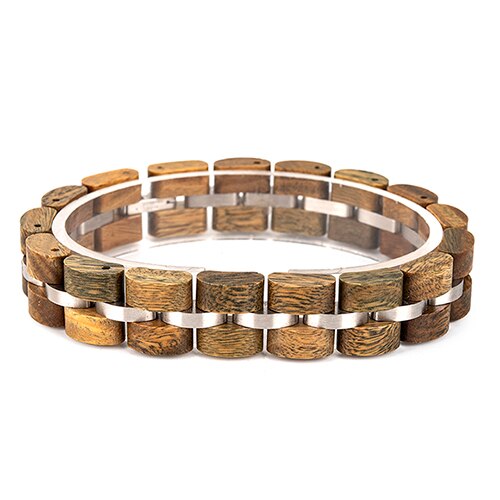 Bobo Bird, pulsera de madera para hombres, joyería para mujeres, pulsera de acero inoxidable 2020, pulseras hechas a mano para parejas, regalo para amantes de los hombres