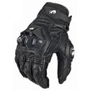 Hombres Mujeres 4 Temporada Conducción Supertech Negro / Blanco Motocicleta Guantes de cuero Guante de carreras Moto Cuero de vaca bicicleta de carreras caballero