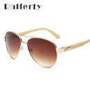Ralferty Vintage Pilot Wood Sunglasses Men Women UV400 Gradient Sun Glasses Driver Sport Eyewear Original Bamboo Sunglass K1510