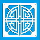 12 -piece 29x29 Cm Hanging Screens Living Room Parts Of Panels Partition Wall Art Diy Decoration White Wood Plastic yarn