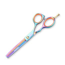 Brainbow 2pcs / Set 5.5' Multi-Color Haarschere Rechtshänder Effilierschere Friseurschere Pro Salon Haarstyling-Werkzeuge