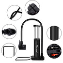 WEST BIKING 120PSI Bicycle Pump Fit Presta Schrader Aluminum Alloy Bike Inflator Foot Pedal Portable Floor Air Inflator Pump