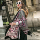 Mode Schals und Tücher Großer Schal Luxusmarke Wolle Wrap Muslimischen Hijab Poncho Plaid Decke Schal India Bandana 2017