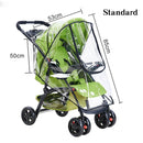 stroller rain cover Transparent Wind Dust Shield Zipper Open Raincoat stroller accessories rain cover For Baby stroller cover