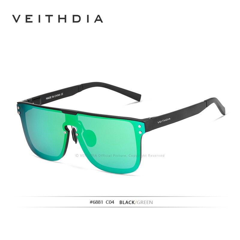 VEITHDIA Men Sunglasses Brand Fashion Retro Aluminum Polarized UV400 Lens Vintage Eyewear Accessories Sun Glasses For Male V6881