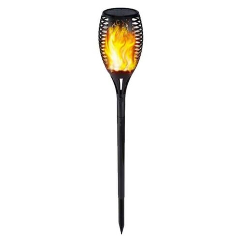 Lámpara de llama LED con energía Solar, resistente al agua, 96 LED, llama de césped, luz de antorcha parpadeante, luces de fuego LED solares para exteriores, decoración de jardín