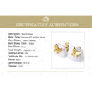 Lotus eğlenceli gerçek 925 ayar gümüş doğal seramik yaratıcı el yapımı güzel takı güzel kelebek saplama küpe kadınlar için