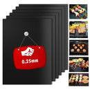 0.25mm BBQ Grill Mat Set, 100% Non-stick  Baking Mats - Works on Gas, Charcoal, Electric Grill and More - Barbecue Tools