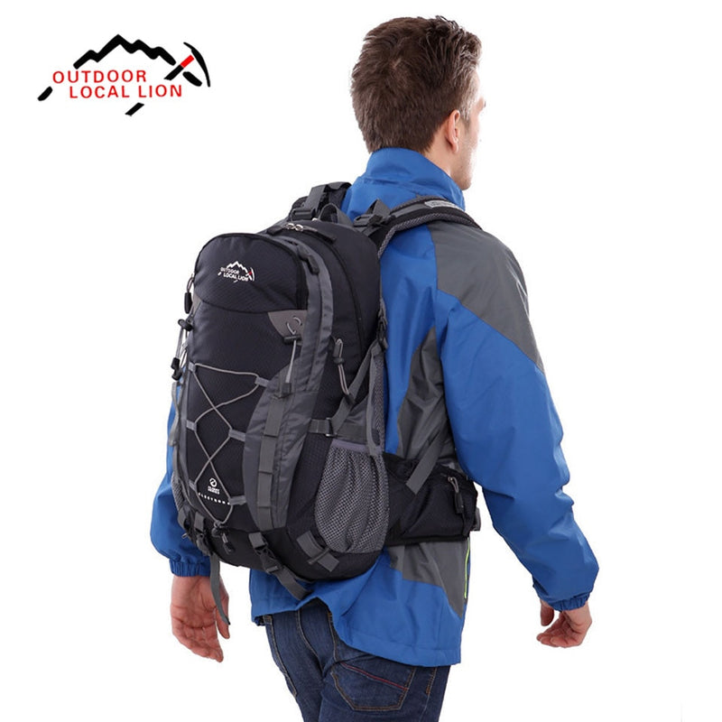 1 Uds bolsa de deporte al aire libre LOCAL LION 40L mochilas bolsa de viaje hombres mochila impermeable mochila