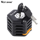 WEST BIKING Bike Lock Anti Theft Foldable Chain Locks With Key Alloy Steel Folding Safety Motorcycle Bicycle Locks For Cycling