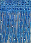 3 x 2,6 m Fadenvorhang, glänzend, Quaste, Vorhang, Fenster, Tür, Trennwand, Wohnzimmer, Dekoration, Volant