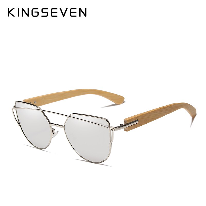 KINGSEVEN Handmade Holz Sonnenbrille Herren Bambus Sonnenbrille Damen Brand Design Original Holzbrille Oculos de sol masculino