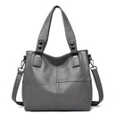 New Luxury Brand Women Leather Handbag Genuine Leather Casual Tote Bags High Quality Soft Sheepskin Female Big Shoulder Bags