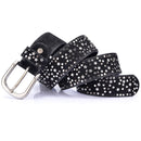 COOLERFIRE Hot New Sale High Quality Luxury Rivet Inlay Ancient Belt For Women Pin Buckle Waist  Women Belt LB021