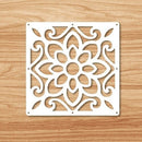 12 -piece 29x29 Cm Hanging Screens Living Room Parts Of Panels Partition Wall Art Diy Decoration White Wood Plastic yarn