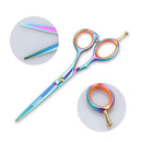 Brainbow 2pcs / Set 5.5' Multi-Color Haarschere Rechtshänder Effilierschere Friseurschere Pro Salon Haarstyling-Werkzeuge