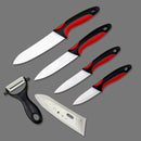 Juego de cuchillos de cocina de cerámica de calidad FINDKING, cuchillo de cerámica de 3 "4" 5 "6" pulgadas, cubiertas peladoras, juego de cuchillos de fruta, herramientas de chef