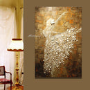 Mintura Ballet Dancer Picture Hand Painted Abstract Palette Knife  Oil Paintings On Canvas  Wall Art For Living Room  Home Decor