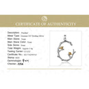 Lotus Fun Real 925 Sterling Silver Natural Original Fine Jewelry 18K Gold Bird on Branch Pendant without Necklace for Women Gift