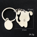 Hot Men New Shaking Dog High Quality Metal Key Chain Bag Fashion Accessories New Women Best gift Jewelry K1968