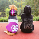 HOOPET Big Dog clothes Large Dog Coat Purple Warm Cotton-padded Two Feet Clothes Thicken Hoodie coat jacket Dog Clothes