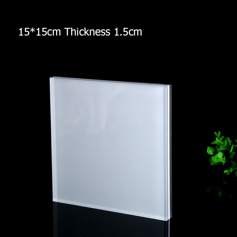 Square Solid Acrylic Display Stand Cabinet Shop Retail Jewellery Watch Art Counter Display Riser Block Clear Black Frosted White