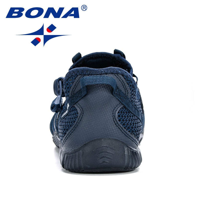 BONA New Popular Casual Shoes Men Lac-up Lightweight Comfortable Breathable Walking Sneakers Man Tenis Feminino Zapatos