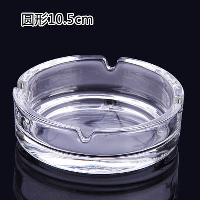 1pc European Crystal Glass Ashtray Creative Personality Large Living Room Office Cafe Hotel Rooms Ashtray